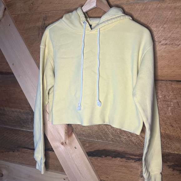 Wild Fable Womens small hoodie crop top yellow - Picture 4 of 6